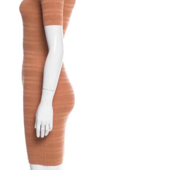 NWT! Torn x Ronny Kobo Cathy Pointelle Knit Dress Medium Caramel Color - Picture 4 of 7